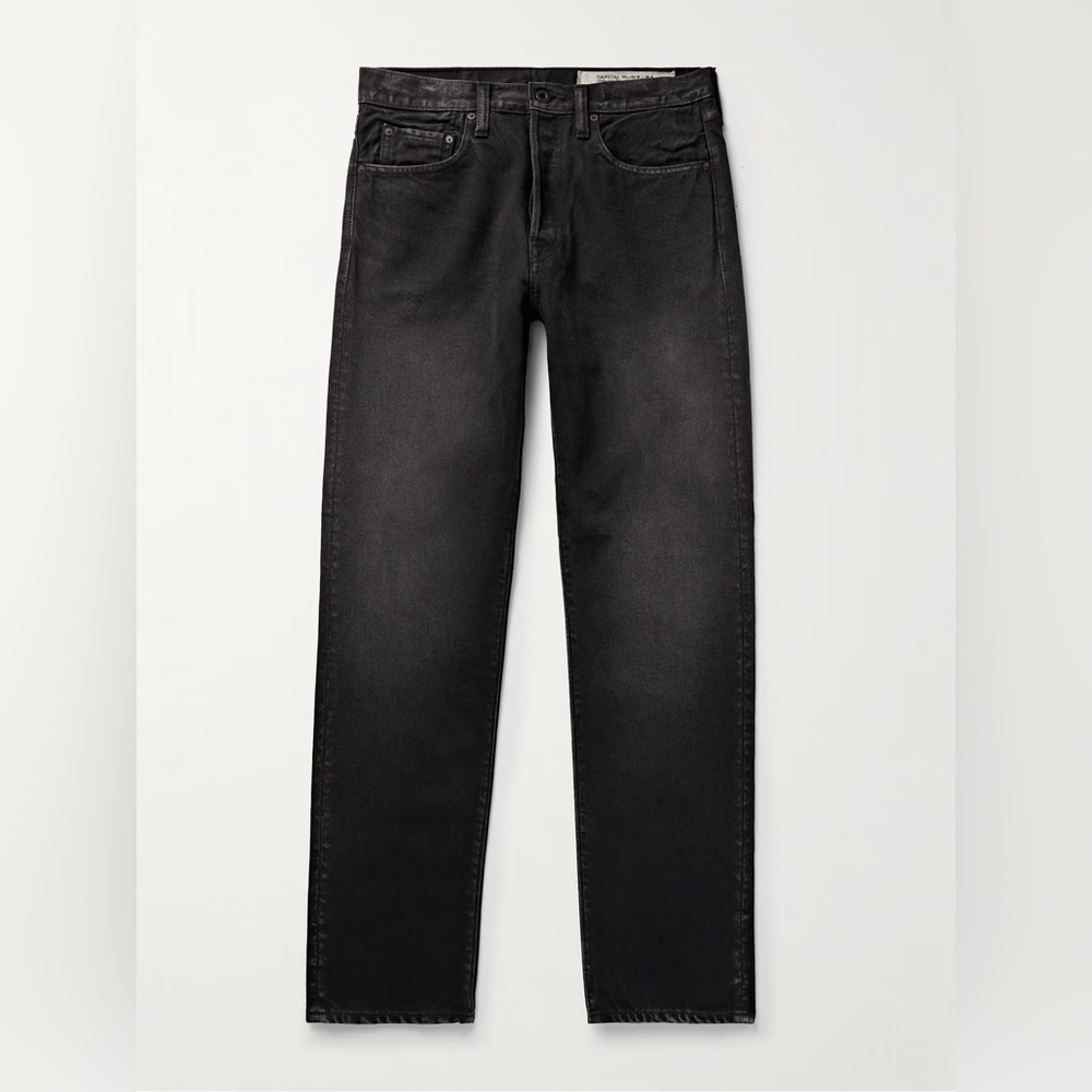 KAPITAL Slim-Fit Straight-Leg Stone-Washed Jeans 30